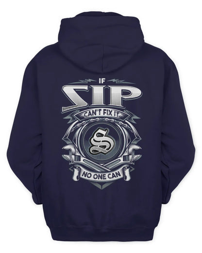 IBARRA AP81-K4-626 - Personalized Ahmed Quote Apparel “If Ahmed Can't Fix It, No One Can” - Unisex Hoodie - Navy