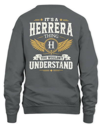 HERRERA KT06-M008 It’s a [NAME] Thing – You Wouldn’t Understand | Personalized Vintage T-Shirt - Unisex Sweatshirt - Charcoal