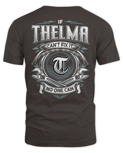 THELMA AP81-K4-626 - Personalized Ahmed Quote Apparel “If Ahmed Can't Fix It, No One Can” - Unisex Standard T-Shirt - Dark Chocolate