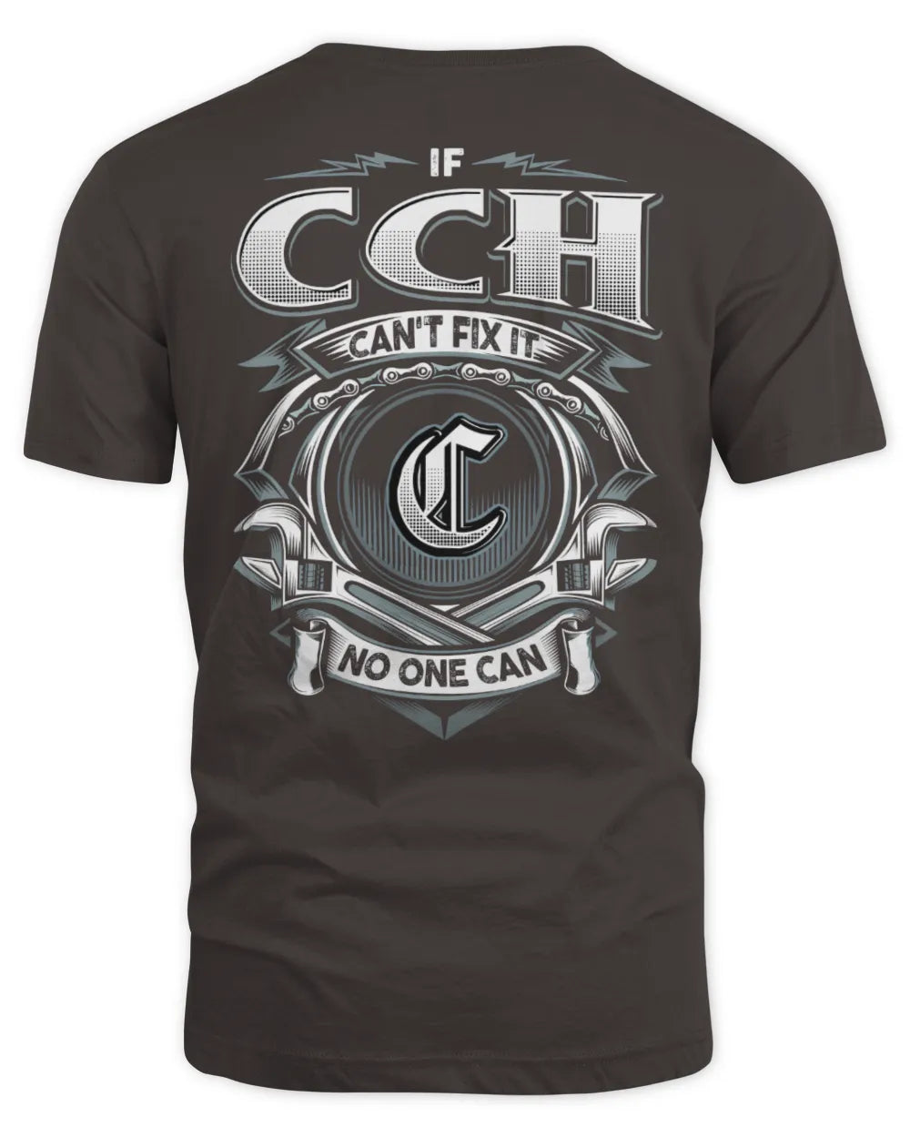 CCH AP81-K4-626 - Personalized Ahmed Quote Apparel “If Ahmed Can't Fix It, No One Can” - Unisex Standard T-Shirt - Dark Chocolate