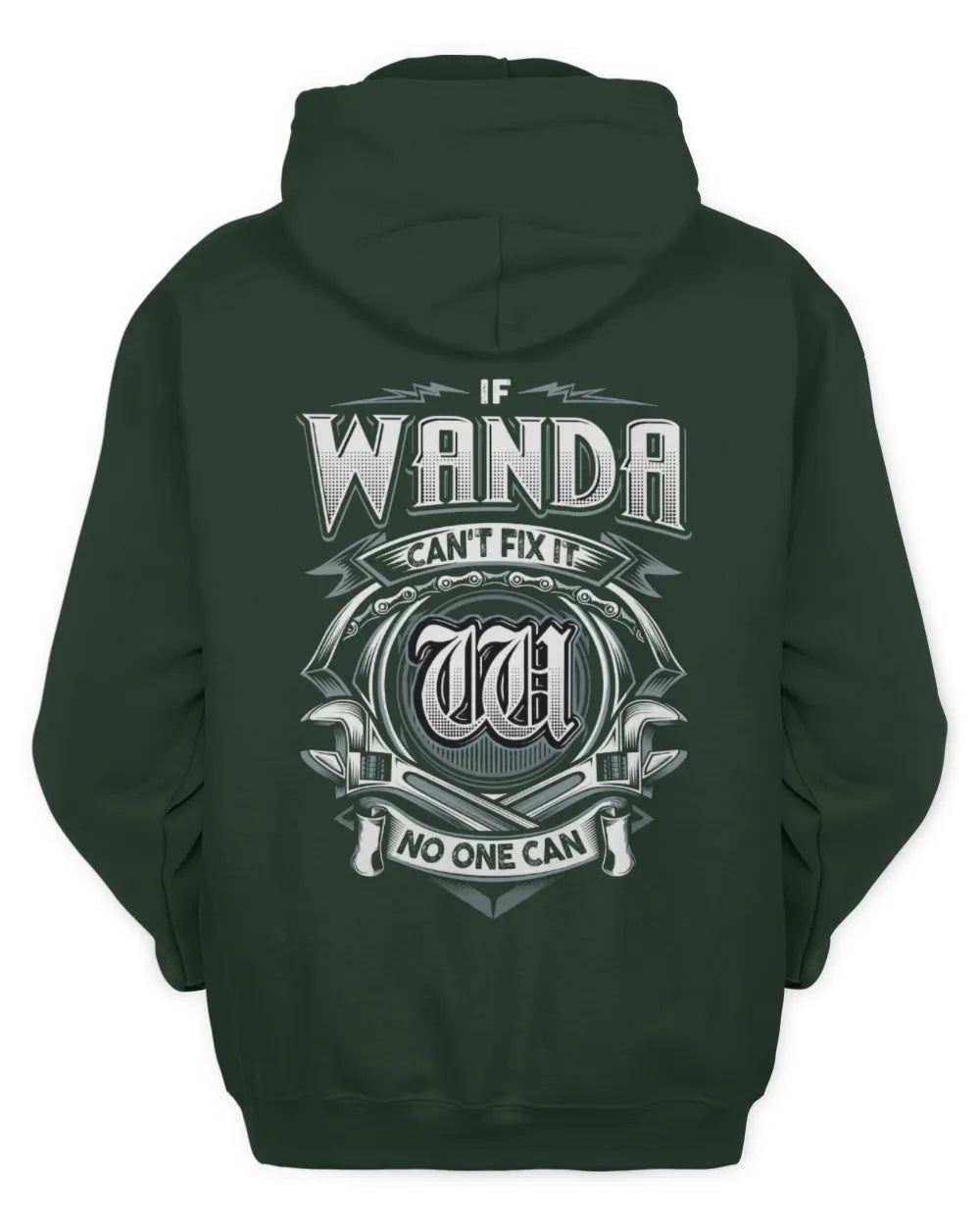 WANDA AP81-K4-626 - Personalized Ahmed Quote Apparel “If Ahmed Can't Fix It, No One Can” - Unisex Hoodie - Forest Green