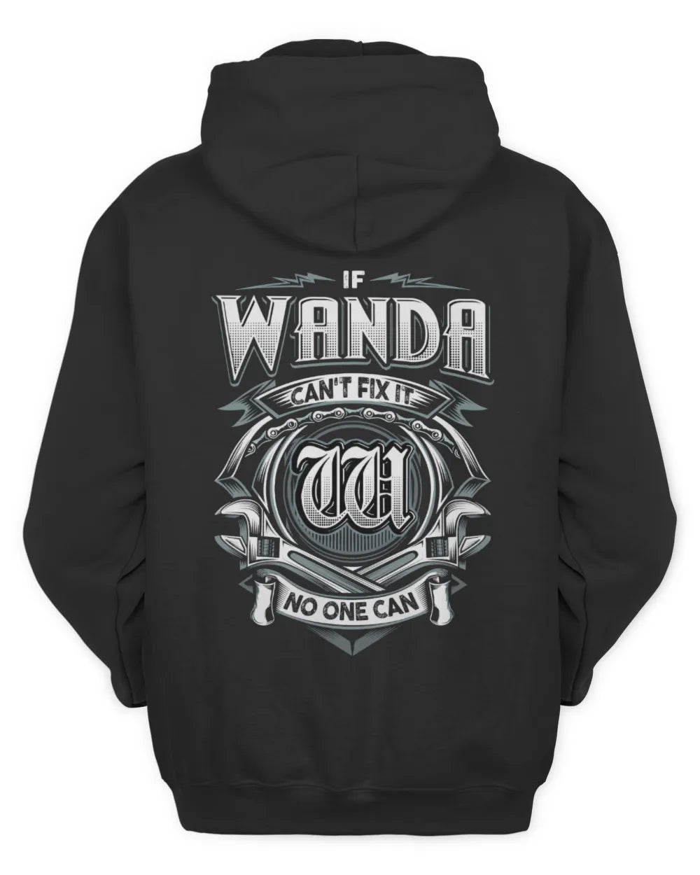 WANDA AP81-K4-626 - Personalized Ahmed Quote Apparel “If Ahmed Can't Fix It, No One Can” - Unisex Hoodie - Black