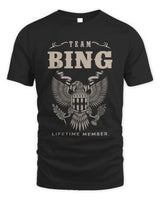 BING TP06-K82 – Personalized Classic Style Apparel “Team NAME Lifetime Member” - Unisex Standard T-Shirt - Black