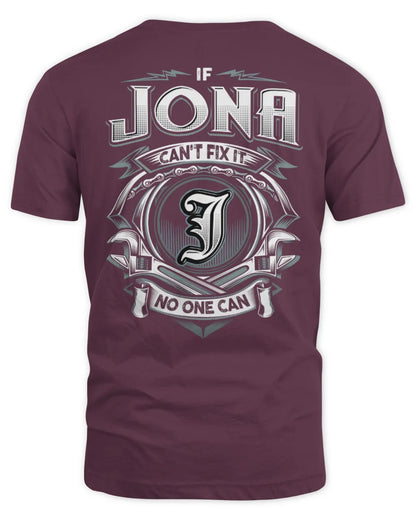 JONA AP81-K4-626 - Personalized Ahmed Quote Apparel “If Ahmed Can't Fix It, No One Can” - Unisex Standard T-Shirt - Maroon