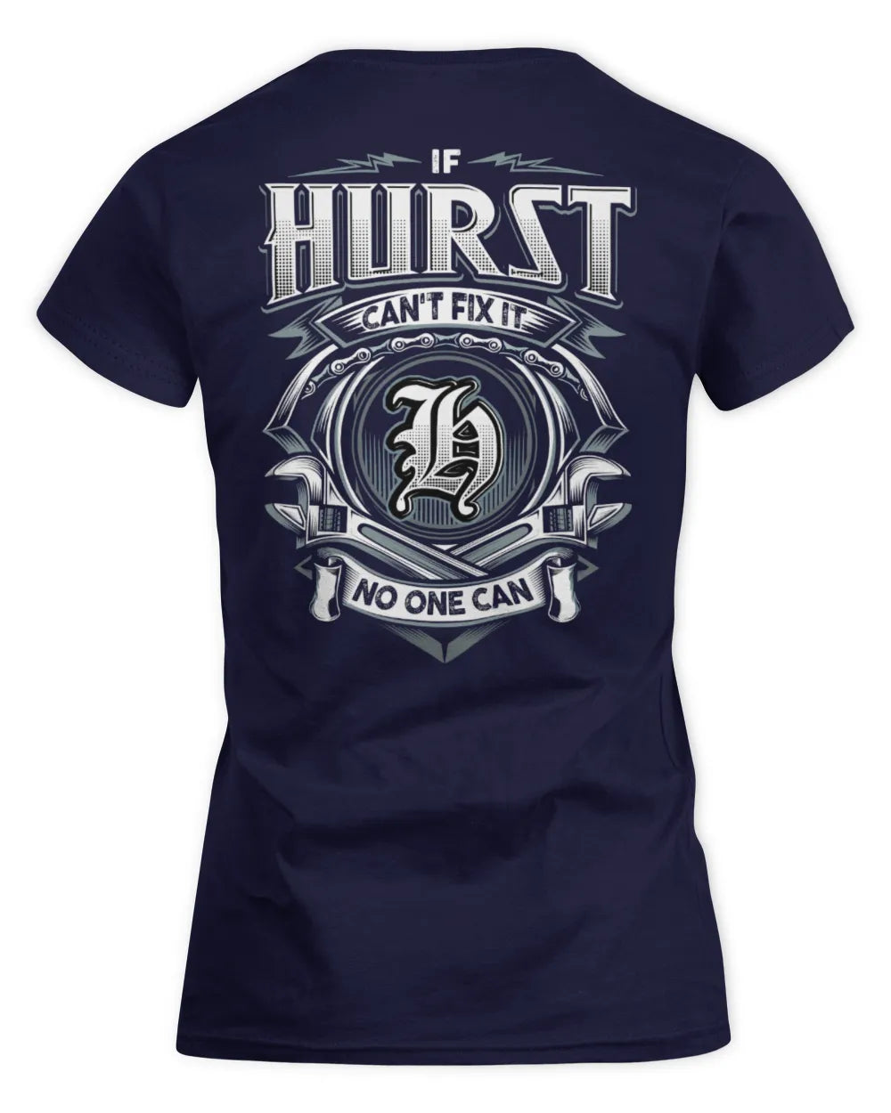 HURST AP81-K4-626 - Personalized Ahmed Quote Apparel “If Ahmed Can't Fix It, No One Can” - Women's Standard T-Shirt - Navy