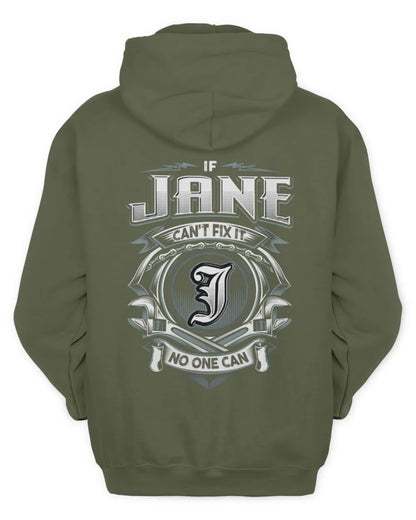 JANE AP81-K4-626 - Personalized Ahmed Quote Apparel “If Ahmed Can't Fix It, No One Can” - Unisex Hoodie - Military Green