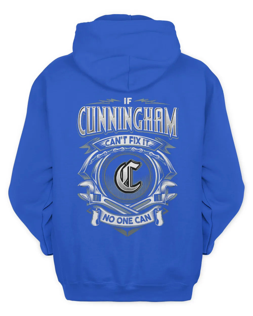 CUNNINGHAM AP81-K4-626 - Personalized Ahmed Quote Apparel “If Ahmed Can't Fix It, No One Can” - Unisex Hoodie - Royal