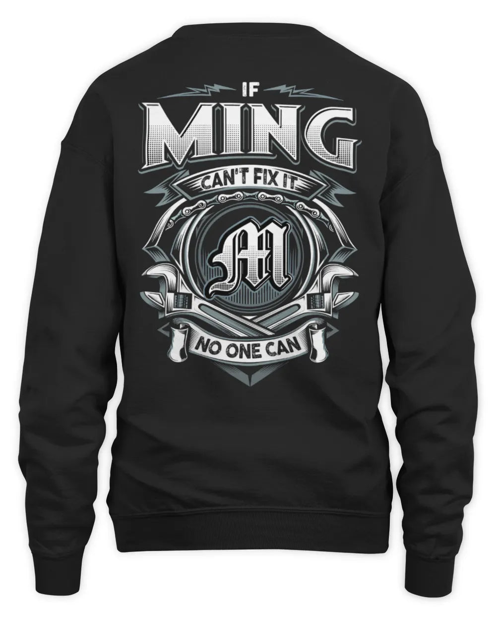 MING AP81-K4-626 - Personalized Ahmed Quote Apparel “If Ahmed Can't Fix It, No One Can” - Unisex Sweatshirt - Black