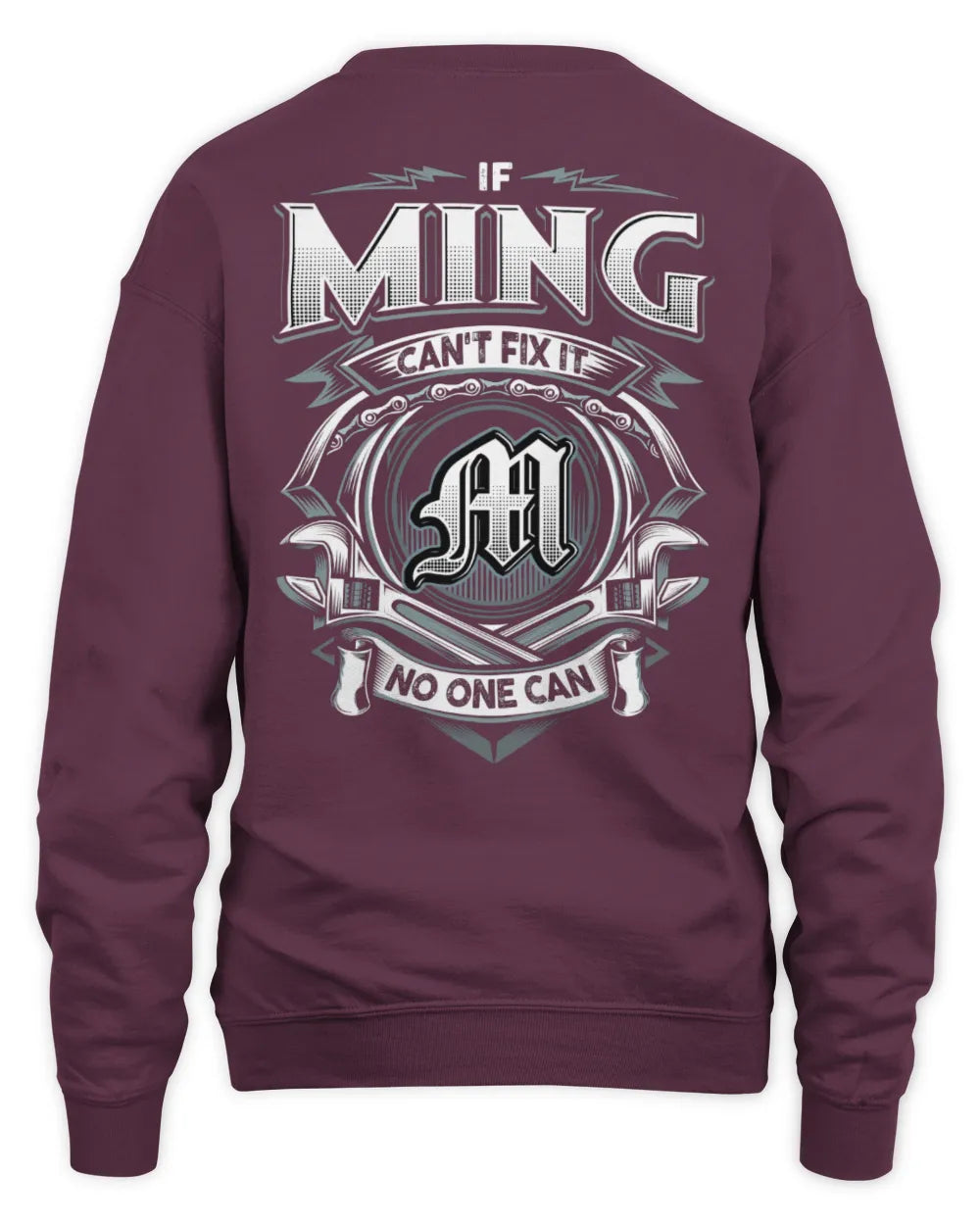 MING AP81-K4-626 - Personalized Ahmed Quote Apparel “If Ahmed Can't Fix It, No One Can” - Unisex Sweatshirt - Maroon