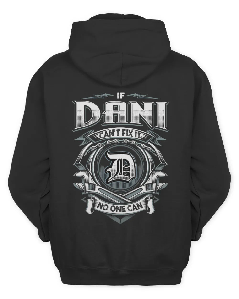 DANI AP81-K4-626 - Personalized Ahmed Quote Apparel “If Ahmed Can't Fix It, No One Can” - Unisex Hoodie - Black