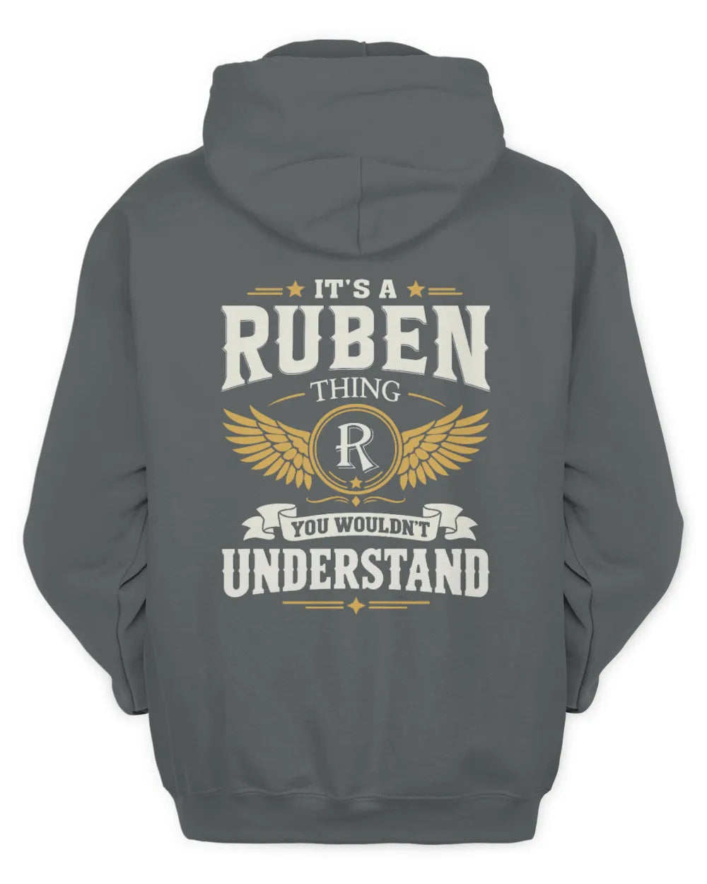 RUBEN KT06-M008 It’s a [NAME] Thing – You Wouldn’t Understand | Personalized Vintage T-Shirt - Unisex Hoodie - Charcoal