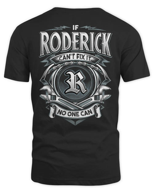 RODERICK AP81-K4-626 - Personalized Ahmed Quote Apparel “If Ahmed Can't Fix It, No One Can” - Unisex Standard T-Shirt - Black