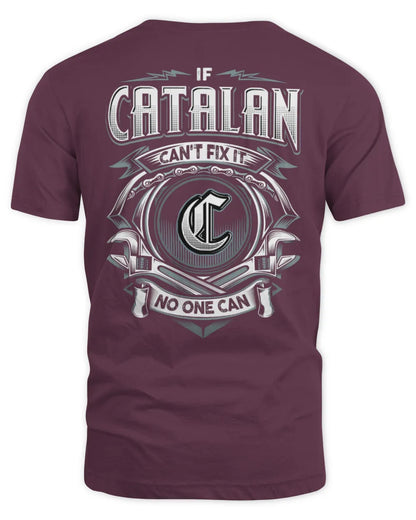 CATALAN AP81-K4-626 - Personalized Ahmed Quote Apparel “If Ahmed Can't Fix It, No One Can” - Unisex Standard T-Shirt - Maroon