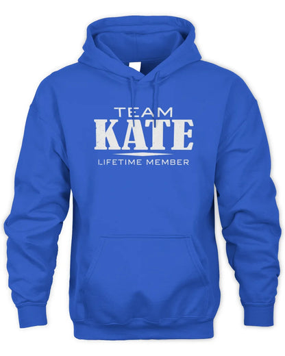 KATE BL62-K4-128 - Personalized “Team NAME Lifetime Member” - Unisex Hoodie - Royal