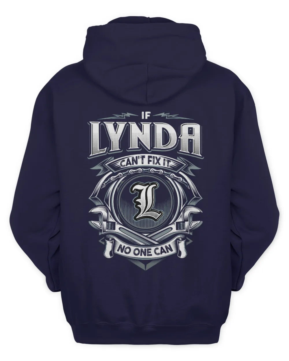 LYNDA AP81-K4-626 - Personalized Ahmed Quote Apparel “If Ahmed Can't Fix It, No One Can” - Unisex Hoodie - Navy