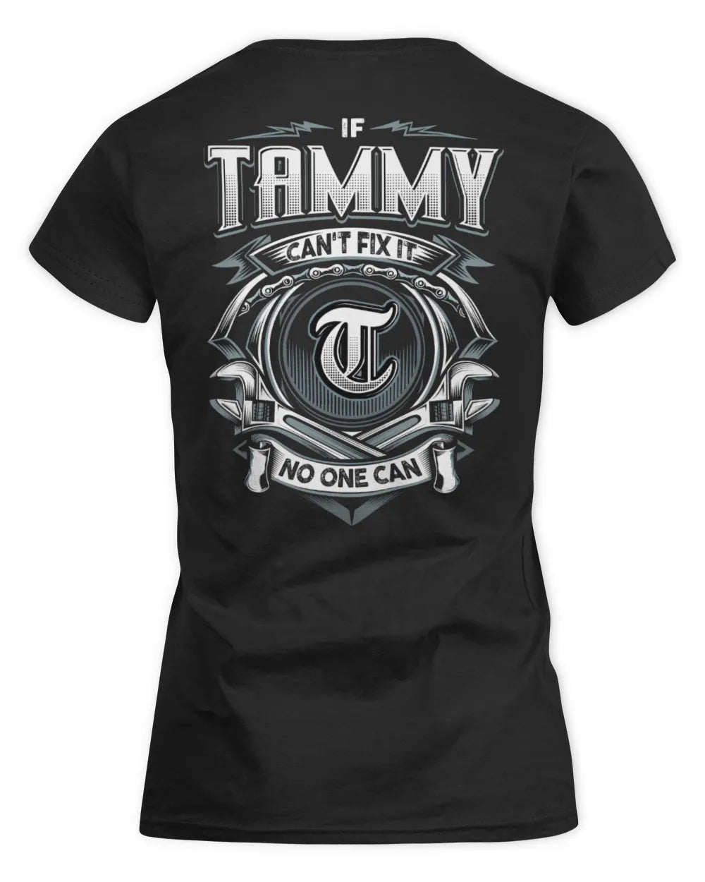 TAMMY AP81-K4-626 - Personalized Ahmed Quote Apparel “If Ahmed Can't Fix It, No One Can” - Women's Standard T-Shirt - Black