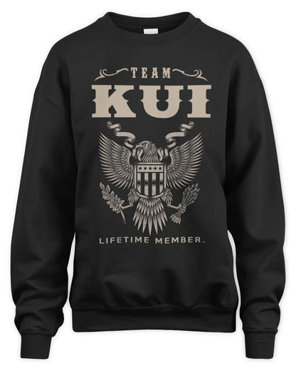 KUI TP06-K82 – Personalized Classic Style Apparel “Team NAME Lifetime Member” - Unisex Sweatshirt - Black