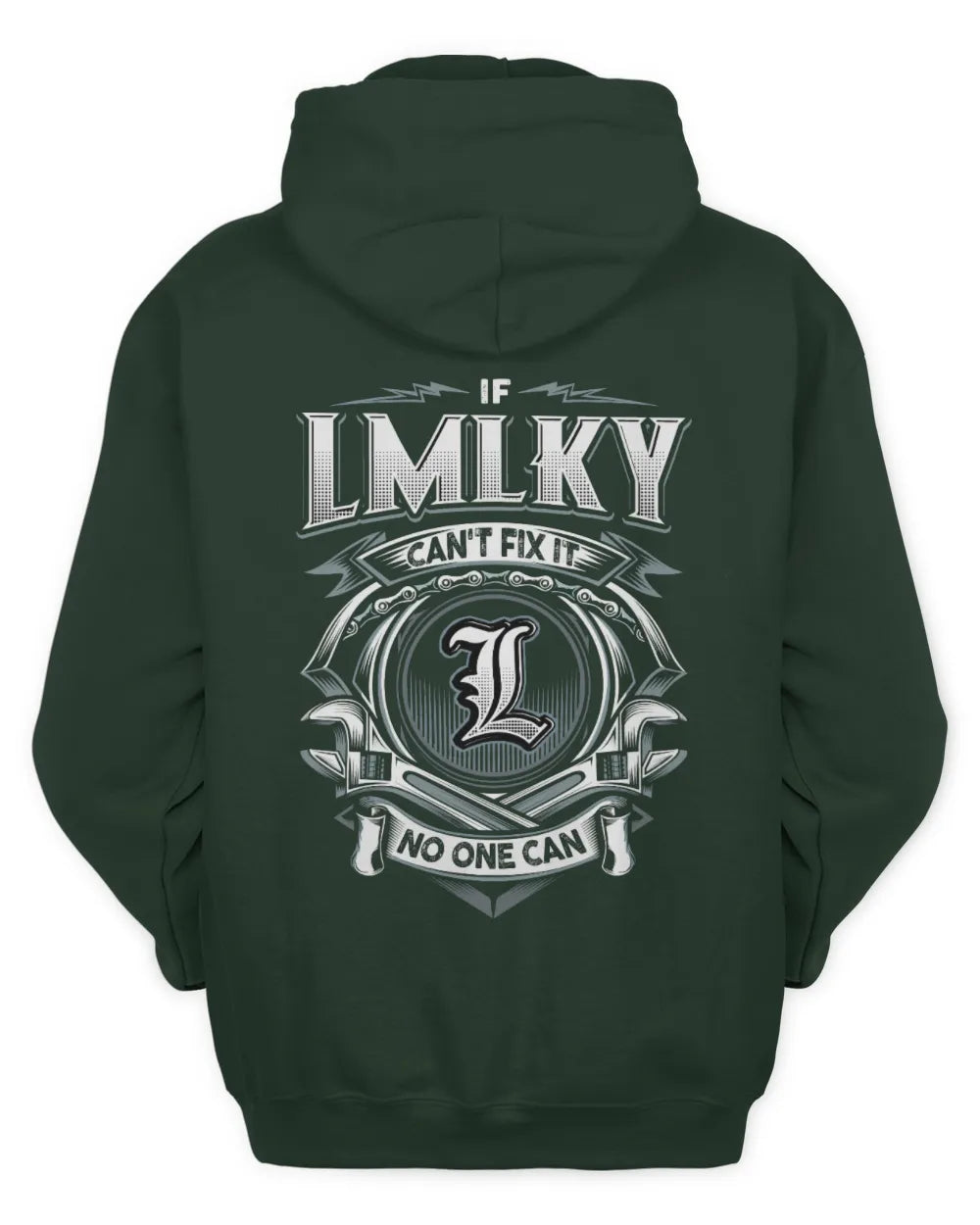 LMLKY AP81-K4-626 - Personalized Ahmed Quote Apparel “If Ahmed Can't Fix It, No One Can” - Unisex Hoodie - Forest Green