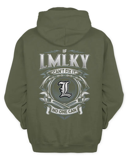 LMLKY AP81-K4-626 - Personalized Ahmed Quote Apparel “If Ahmed Can't Fix It, No One Can” - Unisex Hoodie - Military Green