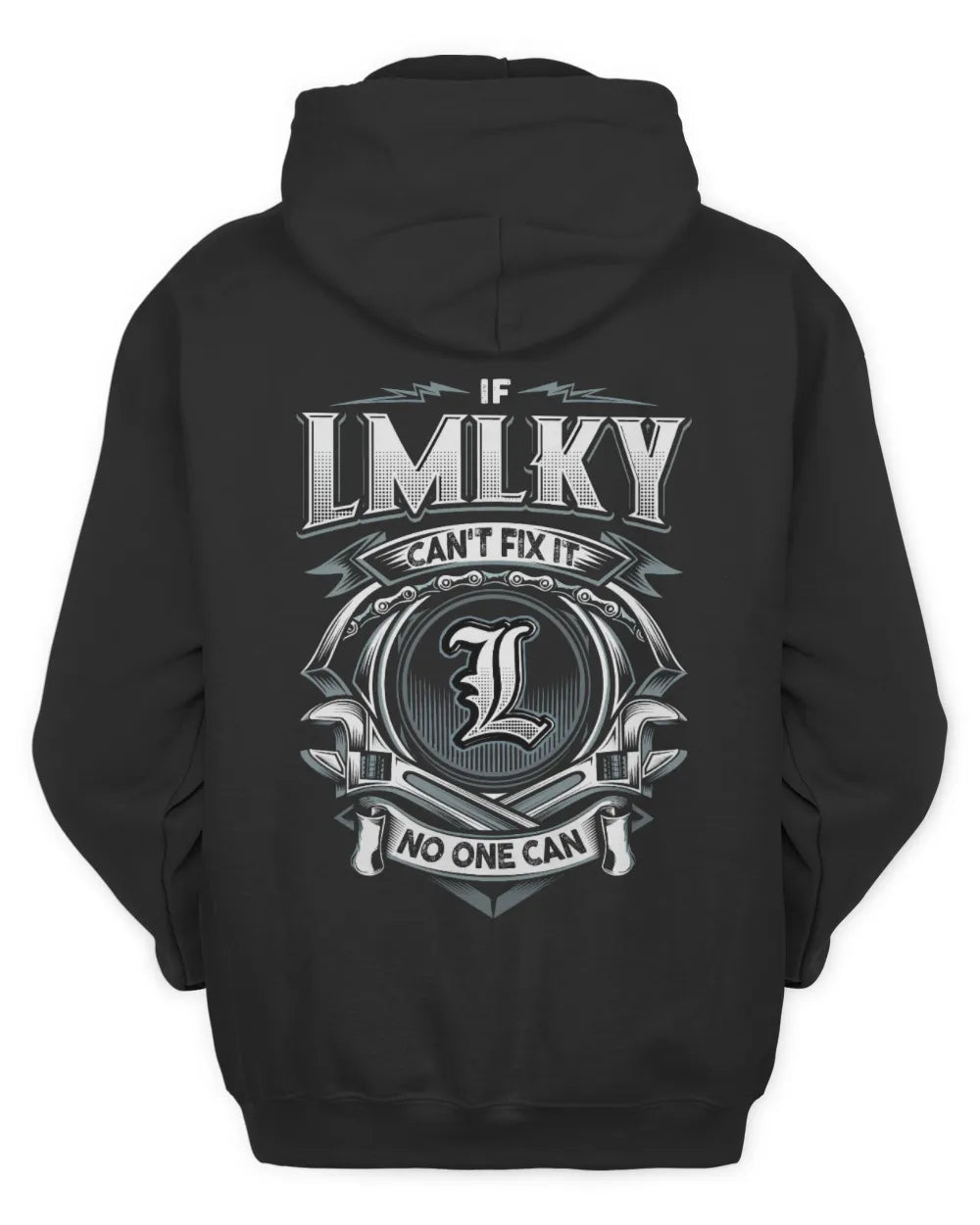 LMLKY AP81-K4-626 - Personalized Ahmed Quote Apparel “If Ahmed Can't Fix It, No One Can” - Unisex Hoodie - Black