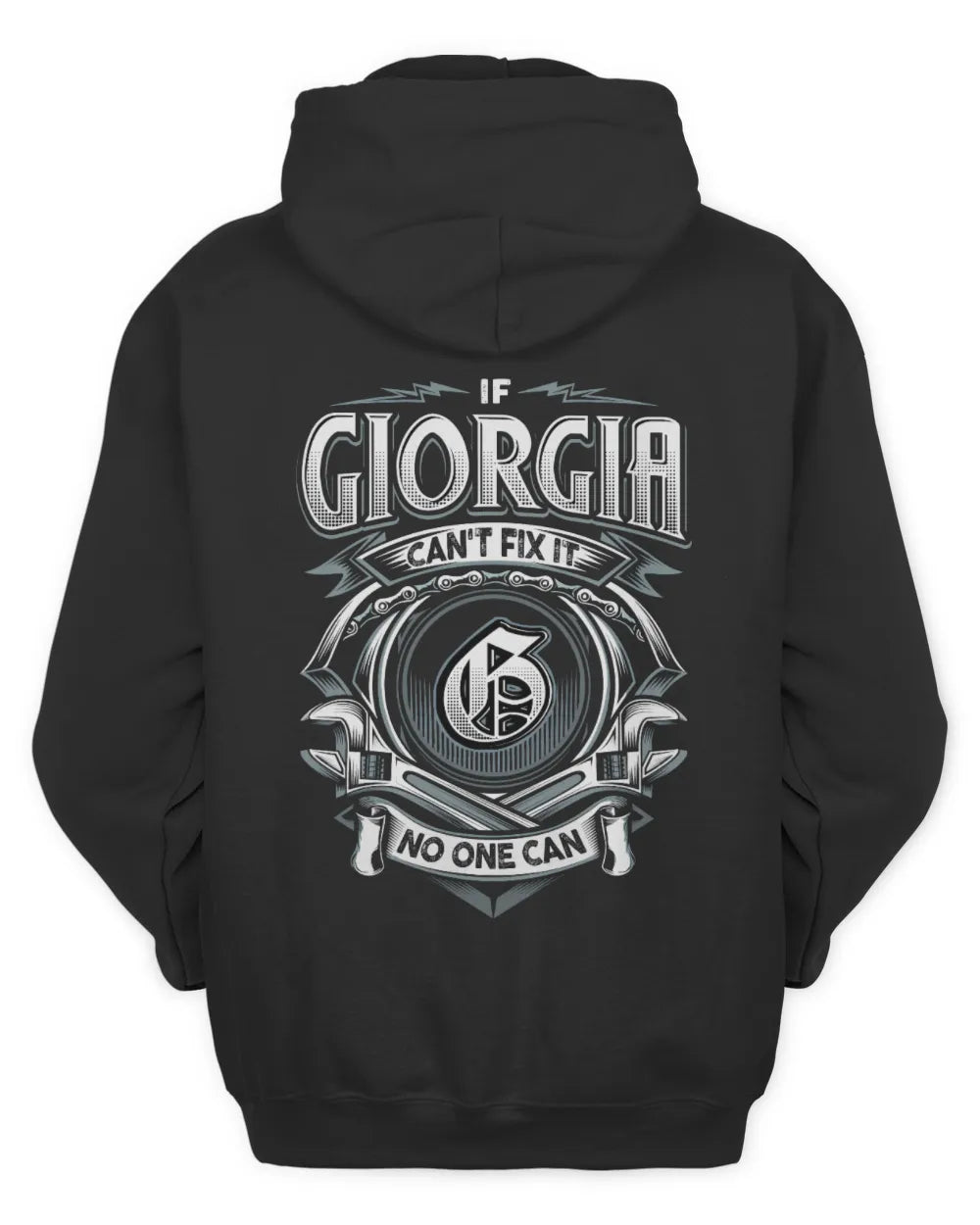 GIORGIA AP81-K4-626 - Personalized Ahmed Quote Apparel “If Ahmed Can't Fix It, No One Can” - Unisex Hoodie - Black