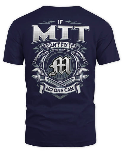 MTT AP81-K4-626 - Personalized Ahmed Quote Apparel “If Ahmed Can't Fix It, No One Can” - Unisex Standard T-Shirt - Navy