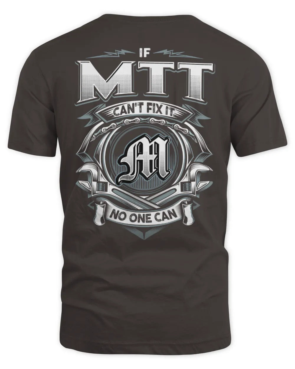 MTT AP81-K4-626 - Personalized Ahmed Quote Apparel “If Ahmed Can't Fix It, No One Can” - Unisex Standard T-Shirt - Dark Chocolate