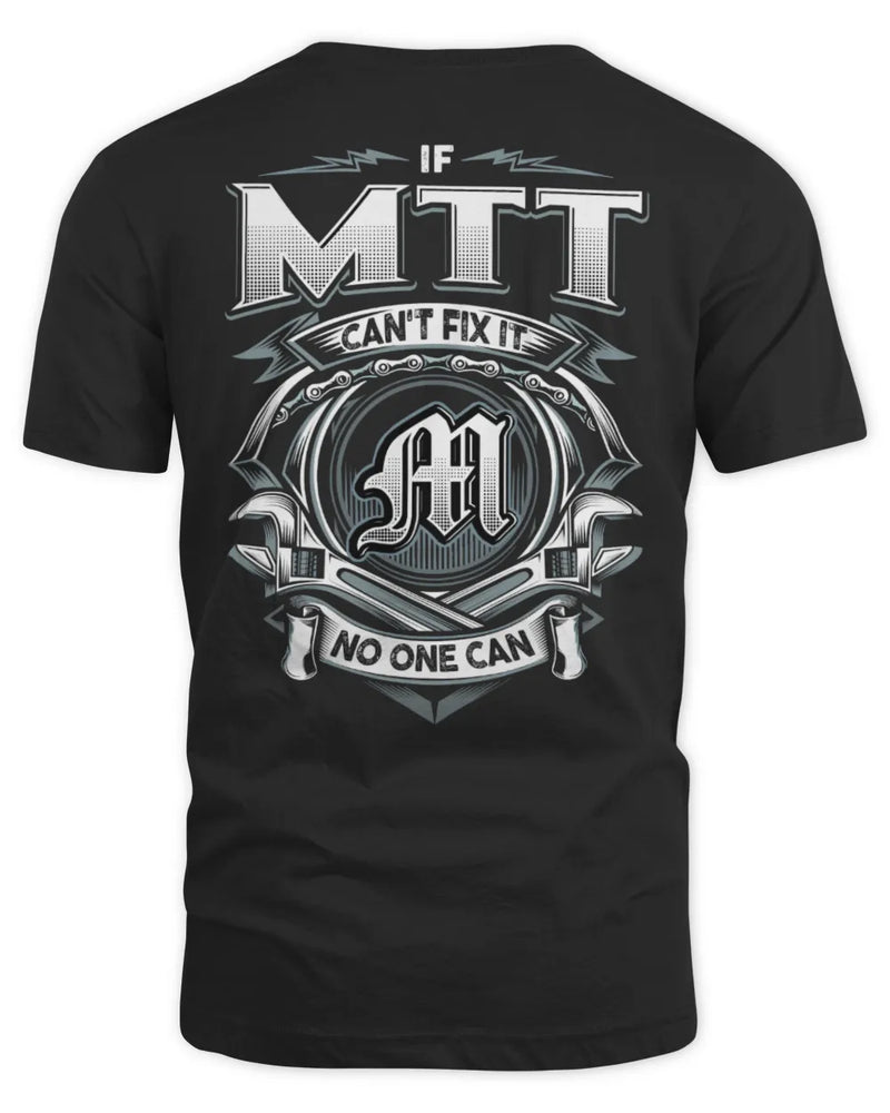 MTT AP81-K4-626 - Personalized Ahmed Quote Apparel “If Ahmed Can't Fix It, No One Can” - Unisex Standard T-Shirt - Black