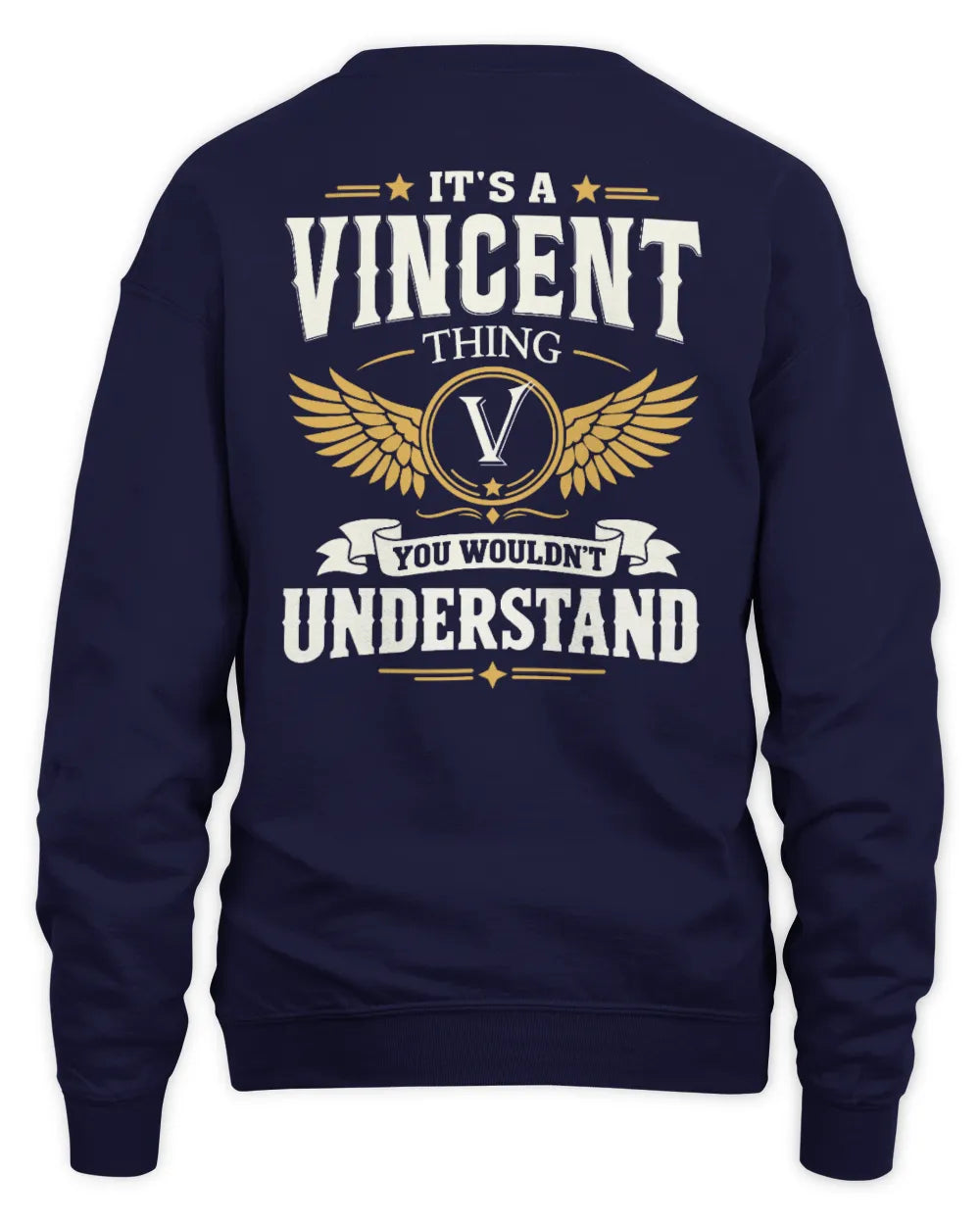 VINCENT KT06-M008 It’s a [NAME] Thing – You Wouldn’t Understand | Personalized Vintage T-Shirt - Unisex Sweatshirt - Navy