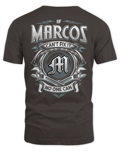 MARCOS AP81-K4-626 - Personalized Ahmed Quote Apparel “If Ahmed Can't Fix It, No One Can” - Unisex Standard T-Shirt - Dark Chocolate