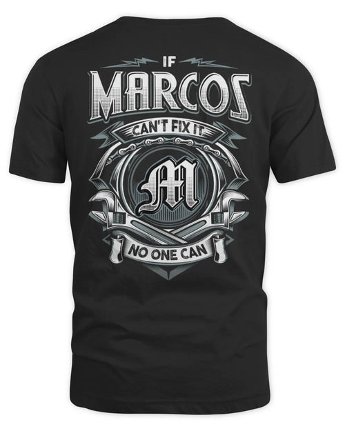 MARCOS AP81-K4-626 - Personalized Ahmed Quote Apparel “If Ahmed Can't Fix It, No One Can” - Unisex Standard T-Shirt - Black
