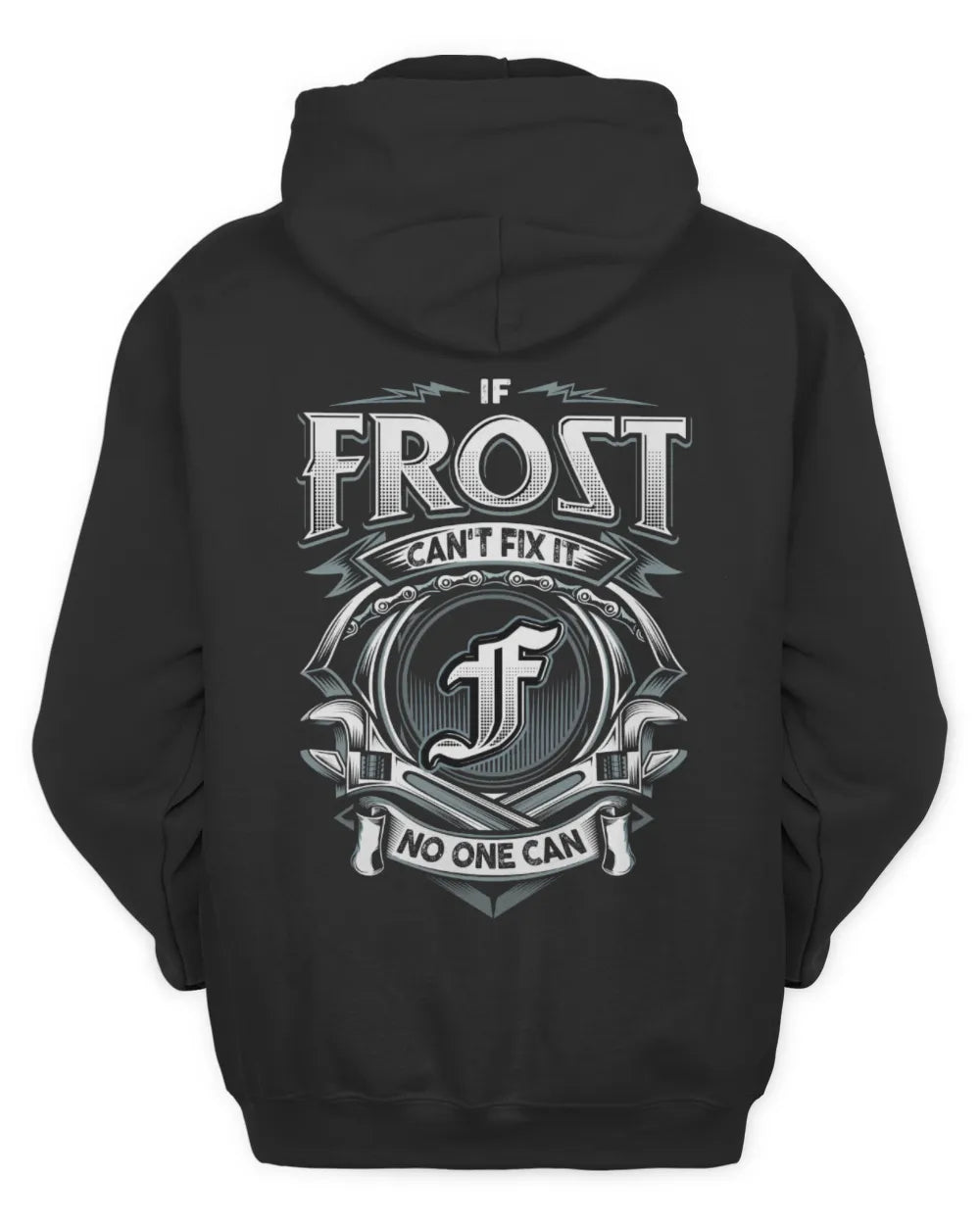 FROST AP81-K4-626 - Personalized Ahmed Quote Apparel “If Ahmed Can't Fix It, No One Can” - Unisex Hoodie - Black