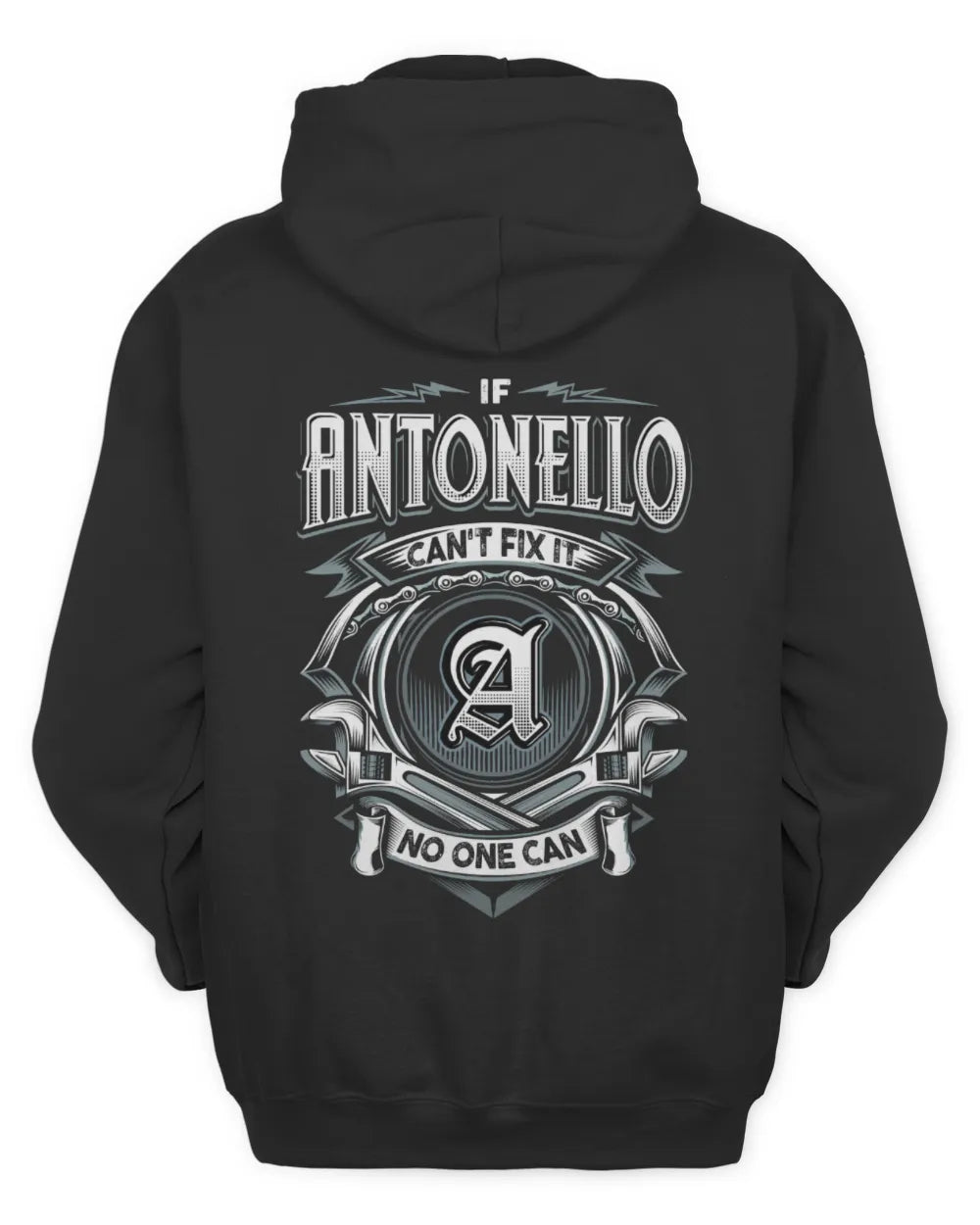 ANTONELLO AP81-K4-626 - Personalized Ahmed Quote Apparel “If Ahmed Can't Fix It, No One Can” - Unisex Hoodie - Black