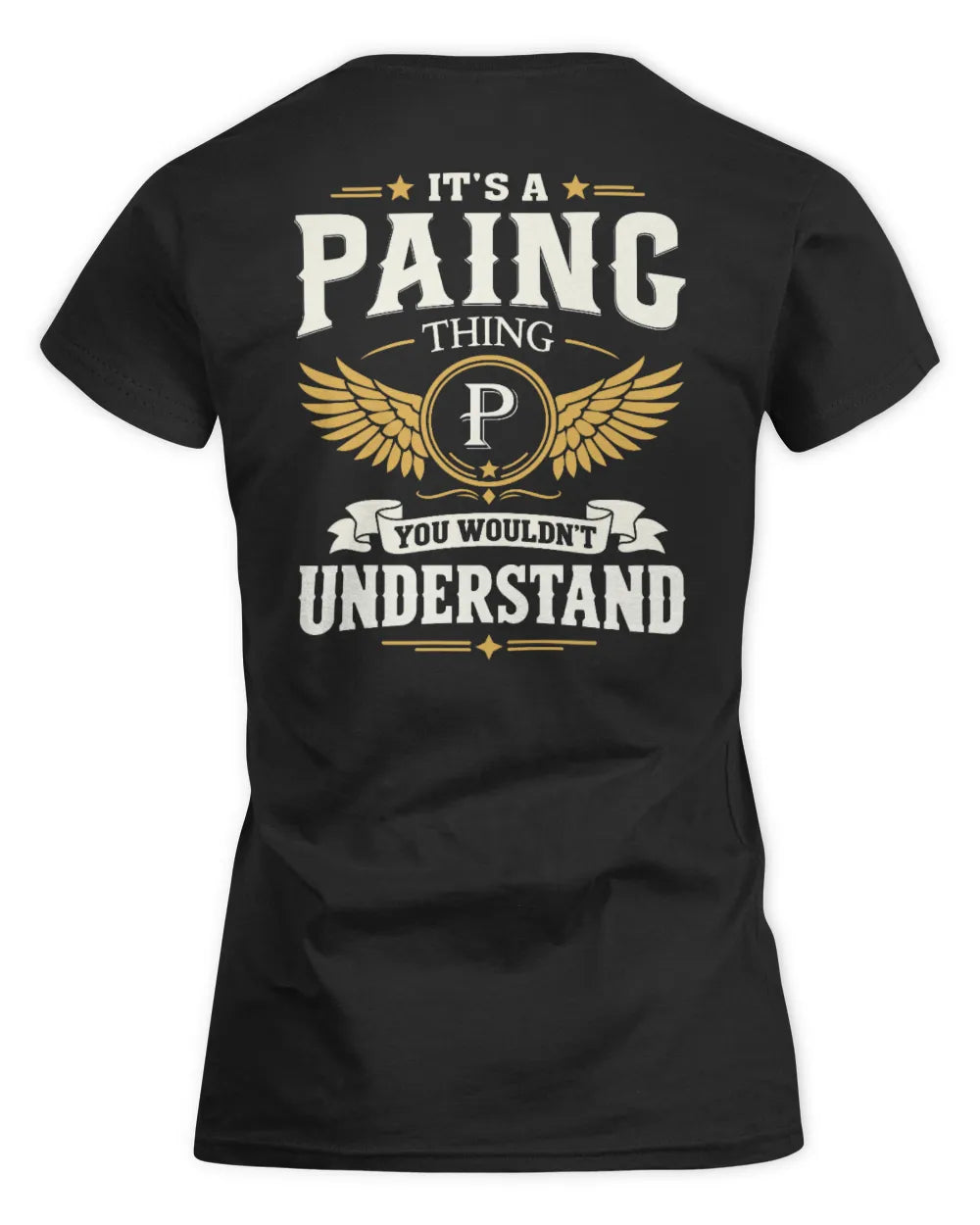 PAING KT06-M008 It’s a [NAME] Thing – You Wouldn’t Understand | Personalized Vintage T-Shirt - Women's Standard T-Shirt - Black