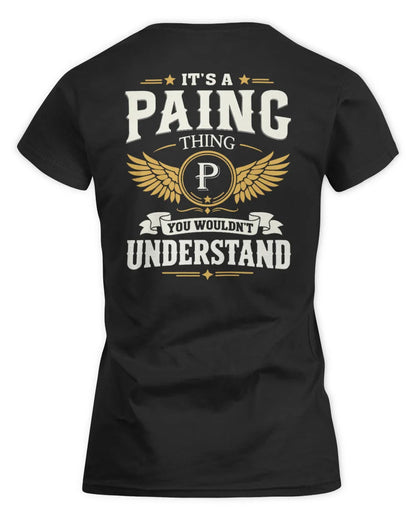 PAING KT06-M008 It’s a [NAME] Thing – You Wouldn’t Understand | Personalized Vintage T-Shirt - Women's Standard T-Shirt - Black