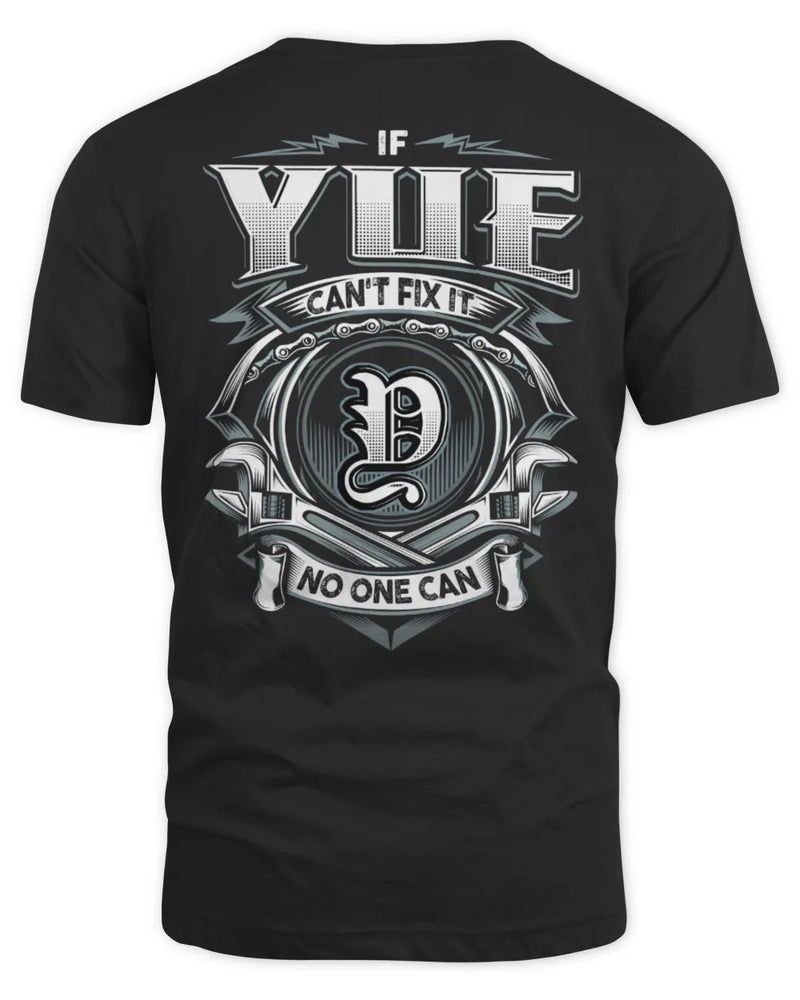 YUE AP81-K4-626 - Personalized Ahmed Quote Apparel “If Ahmed Can't Fix It, No One Can” - Unisex Standard T-Shirt - Black