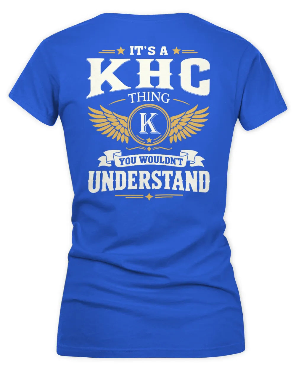 KHC KT06-M008 It’s a [NAME] Thing – You Wouldn’t Understand | Personalized Vintage T-Shirt - Women's V-Neck T-Shirt - Royal