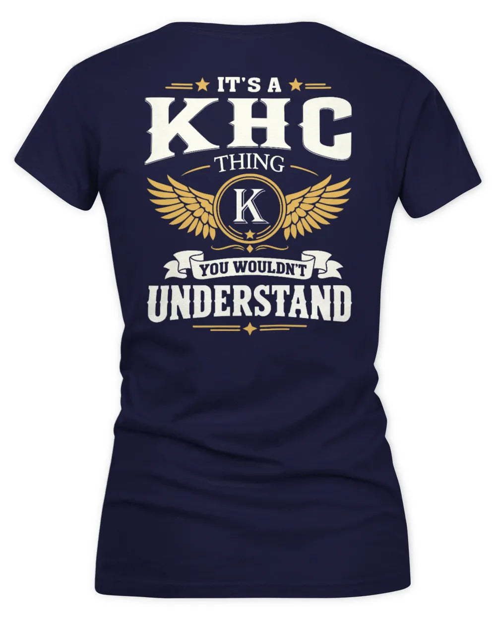 KHC KT06-M008 It’s a [NAME] Thing – You Wouldn’t Understand | Personalized Vintage T-Shirt - Women's V-Neck T-Shirt - Navy