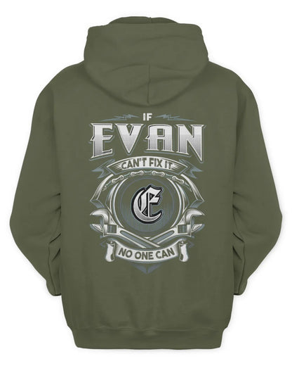 EVAN AP81-K4-626 - Personalized Ahmed Quote Apparel “If Ahmed Can't Fix It, No One Can” - Unisex Hoodie - Military Green