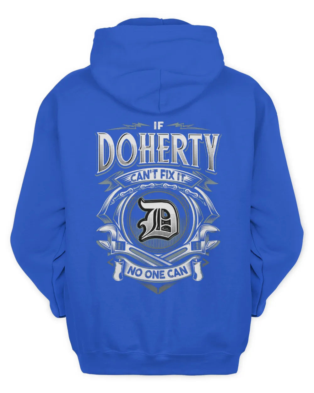 DOHERTY AP81-K4-626 - Personalized Ahmed Quote Apparel “If Ahmed Can't Fix It, No One Can” - Unisex Hoodie - Royal