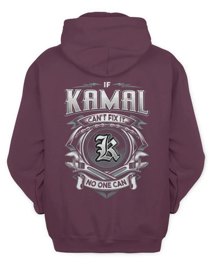 KAMAL AP81-K4-626 - Personalized Ahmed Quote Apparel “If Ahmed Can't Fix It, No One Can” - Unisex Hoodie - Maroon