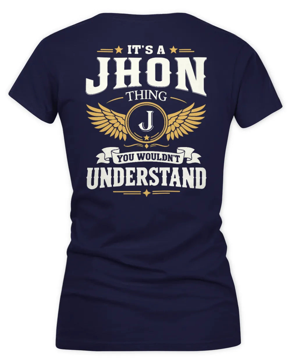 JHON KT06-M008 It’s a [NAME] Thing – You Wouldn’t Understand | Personalized Vintage T-Shirt - Women's V-Neck T-Shirt - Navy