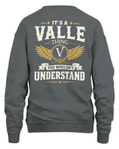 VALLE KT06-M008 It’s a [NAME] Thing – You Wouldn’t Understand | Personalized Vintage T-Shirt - Unisex Sweatshirt - Charcoal