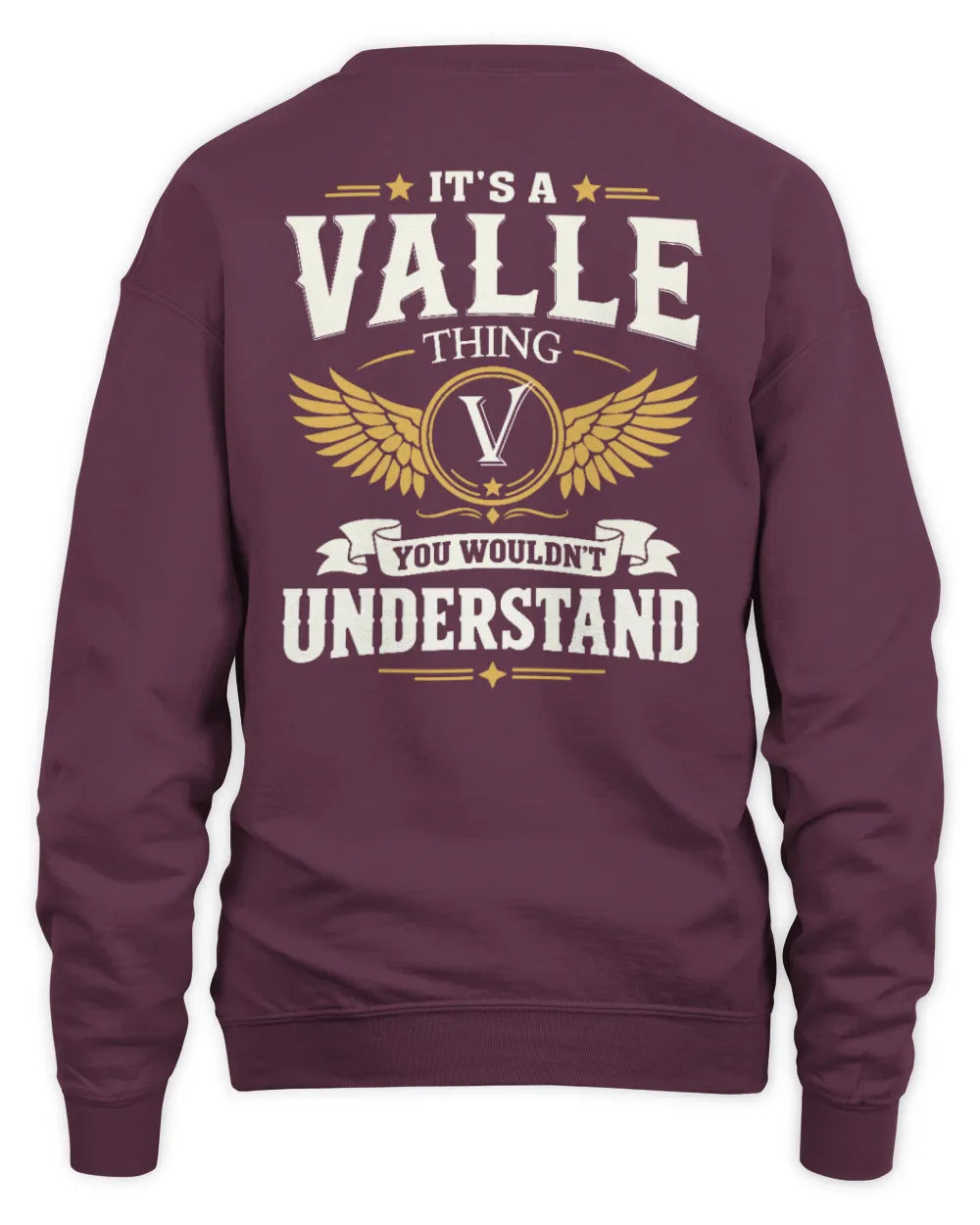VALLE KT06-M008 It’s a [NAME] Thing – You Wouldn’t Understand | Personalized Vintage T-Shirt - Unisex Sweatshirt - Maroon