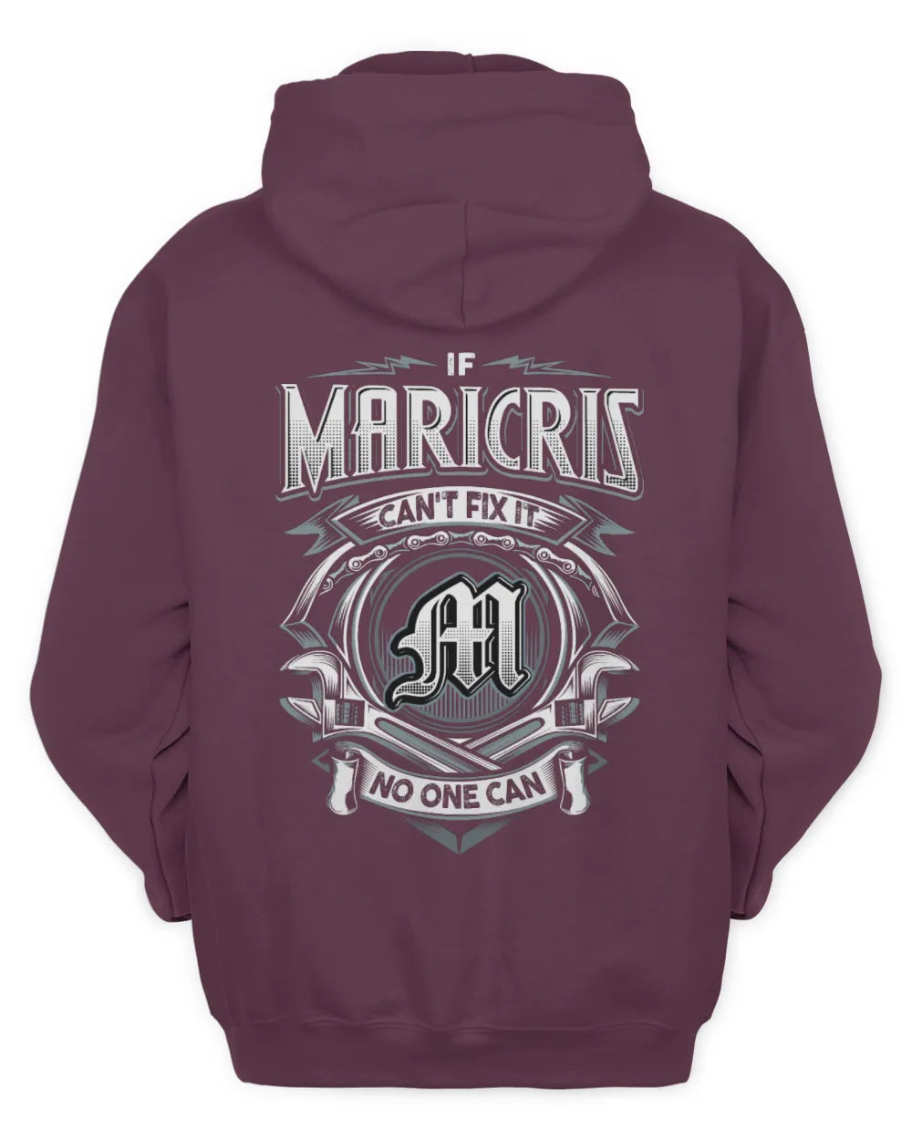MARICRIS AP81-K4-626 - Personalized Ahmed Quote Apparel “If Ahmed Can't Fix It, No One Can” - Unisex Hoodie - Maroon