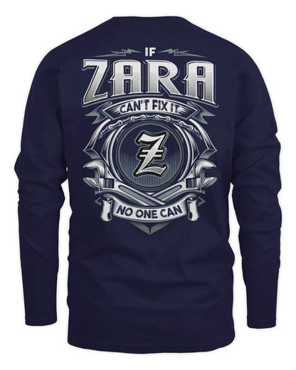 ZARA AP81-K4-626 - Personalized Ahmed Quote Apparel “If Ahmed Can't Fix It, No One Can” - Men's Long Sleeved T-Shirt - Navy