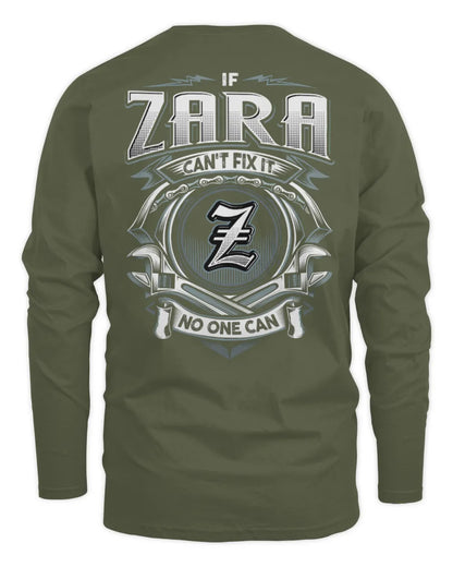 ZARA AP81-K4-626 - Personalized Ahmed Quote Apparel “If Ahmed Can't Fix It, No One Can” - Men's Long Sleeved T-Shirt - Military Green