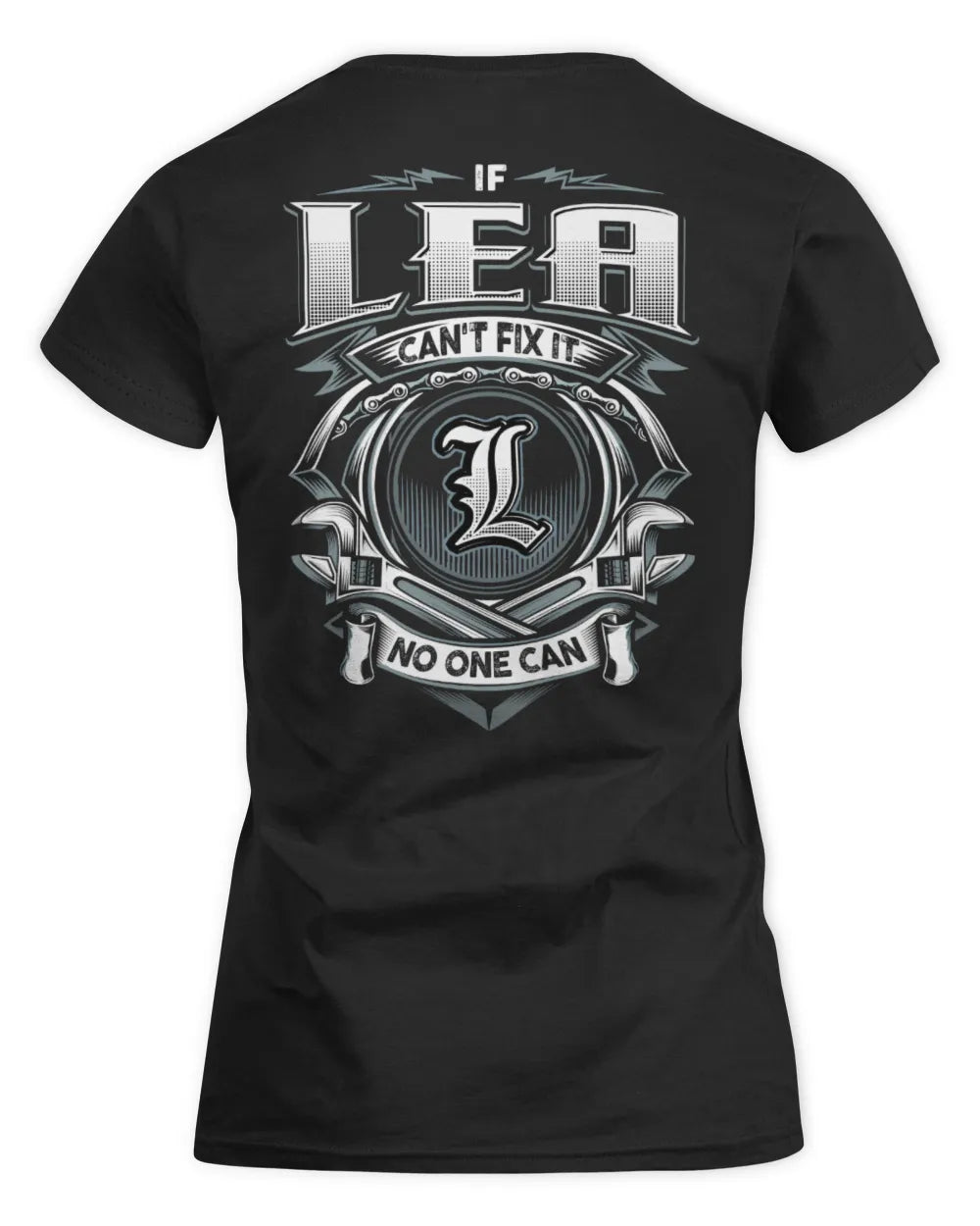 LEA AP81-K4-626 - Personalized Ahmed Quote Apparel “If Ahmed Can't Fix It, No One Can” - Women's Standard T-Shirt - Black