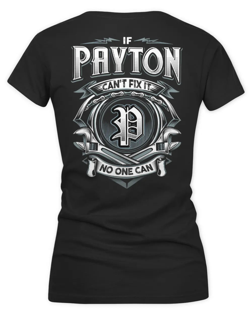 PAYTON AP81-K4-626 - Personalized Ahmed Quote Apparel “If Ahmed Can't Fix It, No One Can” - Women's V-Neck T-Shirt - Black
