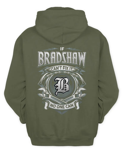 BRADSHAW AP81-K4-626 - Personalized Ahmed Quote Apparel “If Ahmed Can't Fix It, No One Can” - Unisex Hoodie - Military Green
